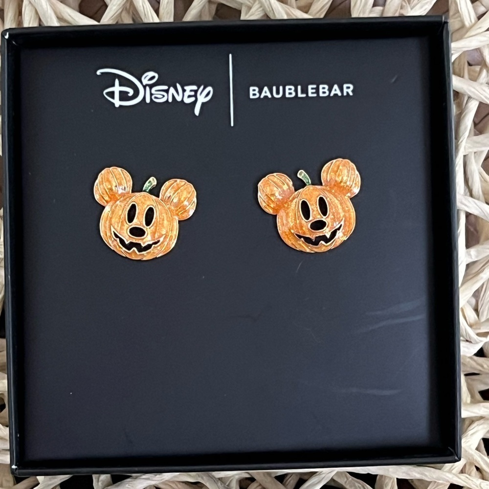 DISNEY X BAUBLEBAR • MICKEY PUMPKIN • STUD EARRING - Picture 4 of 5